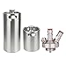 Produktbild F Fityle 2pcs Edelstahl Trinkflasche Bierflasche Sportflasche + Edelstahl Bier Spender Wasserhahn