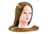 Goodofferplace 24-26 Inch Hairdressing 100% Professional Protein Synthetic Fiber Hair Female Training Head Cosmetology Mannequin Head Brown Colour W/clamp for College Salon and Professional Hair Cutting Braiding Setting