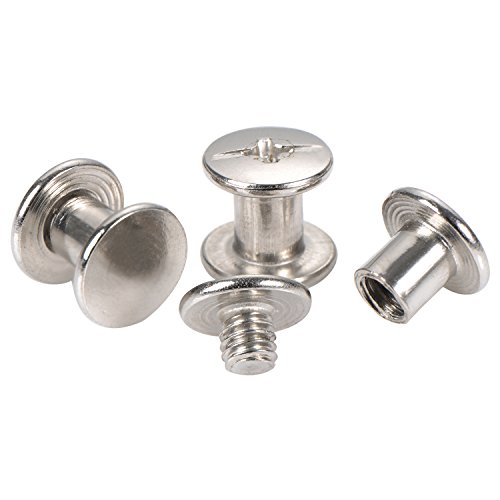 Open Back Chicago Screws Solid Belt Tack Screw Post Fastener Leather