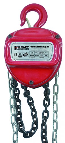 KRAFT 1 Tonne - 2,5 M PROFI FLASCHENZUG KETTENZUG Seilzug TÜV / GS Geprüft