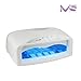 MelodySusie® High Quality Black 54W UV Lamp Light Acrylic Nail Dryer for CND Shellac, Soak Off, Harmony Gelish, IBD and any other Brand of UV Gel Nail Polish | Gel & Shellac CURING Light Finish Quick Drying with Detachable Tray & Timmer Setting | Fits 2 Hands or Feet at the Same Time + 6 * 9W UV Bulbs