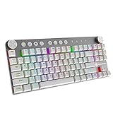 Steuern Sie gleichzeitig drei Bluetooth-Geräte und steuern Sie drei Bluetooth-Geräte gleichzeitig. Ausgestattet mit USB-Schnittstelle, Kabeldurchführung zum Aufladen der Tastatur.