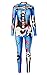 Produktbild Halloween Overall Print 3D Digital Print Scary Skeleton Body Violett Lila Bogy Knochen Red Blutige Wunde Langarm Sexy Halloween Kostüm Ideen Haut Anzug Catsuit Overall