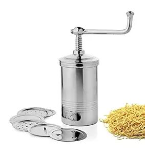 Enerex The Kitchen Mall, Stainless Steel Namakin Maker Farasan Maker (Sev, Chakli, Gathiya, Sevaiya Maker) Sancha Machine