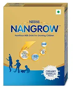Nestle NANGROW Nutritious Milk Drink for Growing Children, Creamy Vanilla - 400g Bag in Box