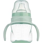 Mamajoo Kulplu Akıtmaz Eğitici Bardak Powder Green 160 ML Anti-Kolik Bardak Ucu