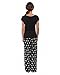 The Essential One - Maternity Nursing Pyjamas Floral - Black Cream - EOM135