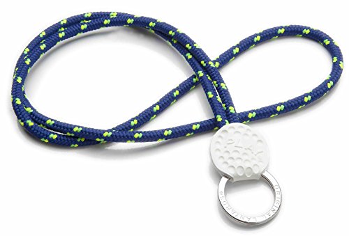 Original Lanyards® Play Golf Play Tennis Elegante fascia portachiavi, portachiavi, cordino in 6 colori disponibile - Made in Portugal, Unisex, Golf - Dunkelblau