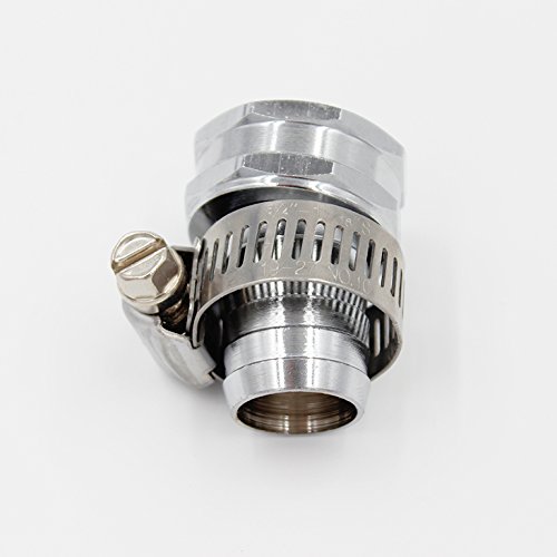 Geräteanschlussstück Wasserhahnanschluss mit 3/4" IG Innengewinde Chrom/Messing 3/4" Schlauchanschluss mit Schlauchschellen