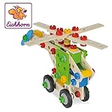 5 Modellvarianten: Hubschrauber, Flugzeug, Motorrad, Minikranwagen