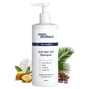 Man Matters Anti Hair Fall Shampoo | DHT Blocker | Strong and Smooth Hair For Men | 300ml