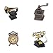 Produktbild 1/12 Miniatur Puppenhaus Puppe Haus französischen Stil Telefon Telefon, Kaffeemühlen, Wecker, Phonograph