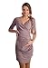 New Maternity Ruched Side V Neck Dress Pregnancy Wear Size 8 10 12 14 16 18 6408 Variety of Colours (8/10, Cappuccino)