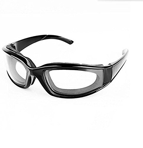 haoyishang Professionelle Leichtes, robustes Zwiebel Schwimmbrille für Haus und Küche Verwendung, gratis Zwiebel Brillen Gläser (schwarz) - 2