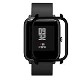 Squarex Slim bunter Rahmen für Huami Amazfit Bip Youth Uhr, Polycarbonat Hülle, Schutzhülle, Schutz, Hülse, Sonstige, Schwarz , AS Show