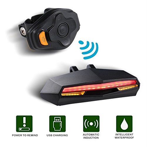 LED Rücklicht,LESHP FahrradLicht USB Aufladbare Fahrradrücklicht Motorrad Warnleuchten 3 Licht Modi ,Wasserdichte ,Energiesparen,Einfach zu Installieren