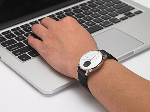 Kuxiu Metall-Armband für Withings Steel HR-Activity Tracking Watch 36MM / 40MM, magnetisch, Milanaise-Edelstahl - 4