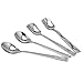 Price comparison product image SMILEQ 4Pcs Dessert Spoon Flatware Spoons Drinking Tools Kitchen Tableware (A)