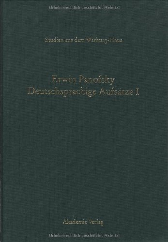 Erwin Panofsky. Deutschsprachige Aufsätze: 2 Bde.