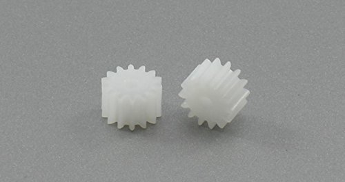 Scaleauto SC-1014 14 tooth Nylon Pinion Set (4) for 2mm motor axle.