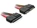 Produktbild BlueBeach® SATA 22 Pin (7pin Daten + 15pin Stromanschluss) männlich zu weiblich 50cm