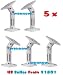 Wennow 5 NEW White Ceiling Wall Home Speaker Brackets Mounts Compatible With - Bose Acoustimass Series Bose Cinemate Series Bose Lifestyle Series Bose Bose Cube Double Cub Jewel Cube Speakers Infinity Insignia Zenith Denon JVC Kenwood Lg Samsung Sony Panasonic Philips Pioneer Yamaha RS.3434.00