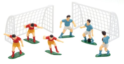 Preisvergleich Produktbild Kuchendekoration Fussballtore + Fussballspieler