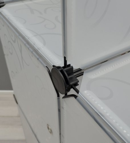 ts-ideen-Armoire--vtements-Commode-Meuble-de-rangement-Entre-chambre-salle-de-bains-Blanc-transparent