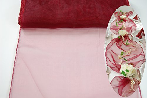 Fibula [Style] ® Komplettset „Golden fifty“ Größe S Tischdekoration für goldene Hochzeit/50.Geburtstag//Jubiläum in bordeaux-creme für ca. 8 – 10 Personen - 6