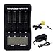 Produktbild iCover Case Batterie ladegerät,LiitoKala lii-500 LCD Anzeigen Intellicharge Akku Ladegerät Universal Quick Charger für Li-Ion 18650 26650 20700 14500 NI-MH/NI-CD AA AAA Rechargeable Akkus