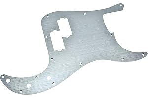 KAISH Battipenna a 13 fori in metallo anodizzato in alluminio anodizzato P Bass Style American Modern Style Standard Bass Pick Guard per Precision P Bass Argento