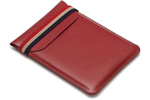 ENJOY-UNIQUE Fashion Microfiber Leather Sleeves Bag Case Cover Pouch 6inch Ereader for kobo edition 2/sony prs T3/pocketbook touch/tolino shine 6inch ebook reader (Claret)