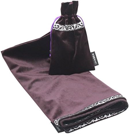 Tarot Table Cloth HiSummit Altar Tarot Table Cloth with Draw String Pouch (Purple) (Purple)