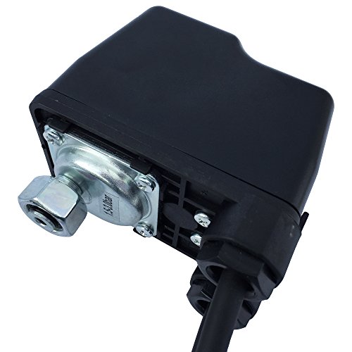 AWM Hauswasserwerk Druckschalter Set 3 tlg. verkabelt Automatische Pumpensteuerung 5 Wege Verteiler Messing Manometer Druckanzeige, AM-HWW-DS-3T - 2