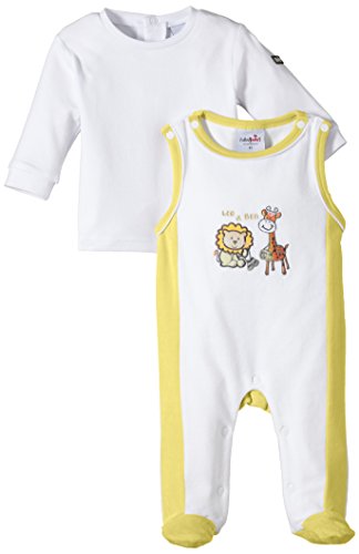 Julius Hüpeden Unisex Baby 250170 Footies, Multicoloured (Vanilla 120727), 0-3 Months (Herstellergröße: 50)