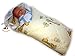 BlueberryShop Classic with Pillow Swaddle Wrap Blanket Sleeping Bag for Newborn, baby shower GIFT 100% Cotton, 0-3m ( 0-3m ) ( 78 x 78 cm ) Cream Giraffe