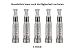 Produktbild E-Zigarette CE5 Verdampfer Atomizer Verdampferkopf 1,6ml TPD2 konform für eGo Akkus 5 Stück weiß Clearomizer 2,4 Ohm