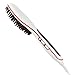Hair Straightening Brush from AcerVea®- #1 Rating Safest -New Ceramic No-Damage Faster Styling and Detangling Electric Straightener with LCD Temperature Control for Short or Long, Black, Thick, Thin, Wavy Hair or Bangs - Portable Professional Beauty Product - Get Rid of Bed head today (white)