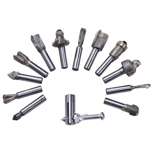 Oberfräse Fräsmaschine Hand Kanten Fräser mit Fräsköpfe 230V Kabelkanal 1200W mit Koffer - 8