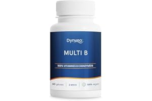 Complexe Vitamines B - Vitalité, Immunité, Peau et Cerveau - 8 Vitamines B Essentielles & 2 Cofacteurs Bioactifs - Biodisponibilité Optimisée et Formulation Vegan - 60 Gélules (2 mois) - Dynveo