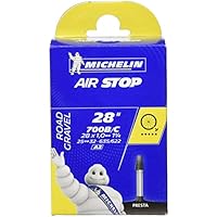 Michelin Airstop- Camera d'aria per bicicletta (700 c, 25-32 mm con valvola francese 40 mm)