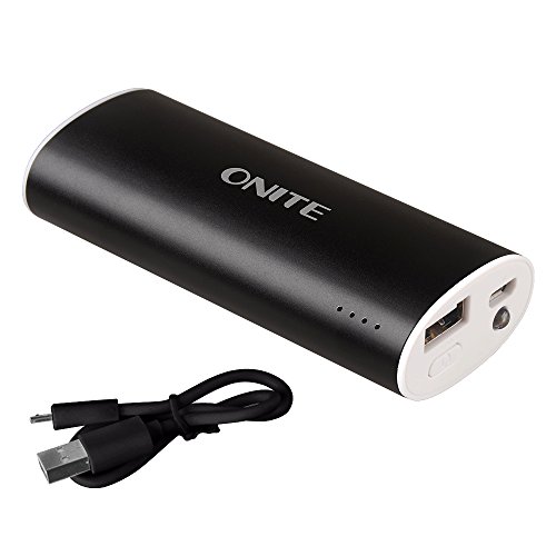 Onite Bater&iacute;a Externa 5600mAh, Power bank, Bater&iacute;a portatil,USB Cargador ,Bater&iacute;a Port&aacute;til para iPhone iPad iPod Tablets Tel&eacute;fono inteligente M&oacute;vil MP3 MP4 PSP GPS Samsung Android ... (Negro)