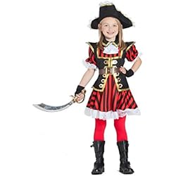Banyant Toys, S.L. Disfraz DE Pirata NIÑA Rayas