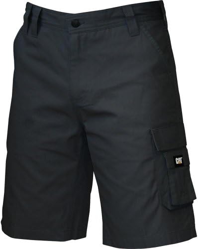 Caterpillar - Black - Zip Fly With Button Closure Mens Shorts - Size 34''