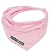 "December-Triangular Neckerchief for Baby-Asymmetrical -  Pink - Medium