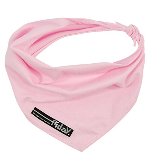 "December-Triangular Neckerchief for Baby-Asymmetrical -  Pink - Medium