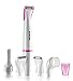 Nova NLS 520 100 Percent Waterproof Sensitive touch Trimmer for Women (White/Pink) RS.1023.00