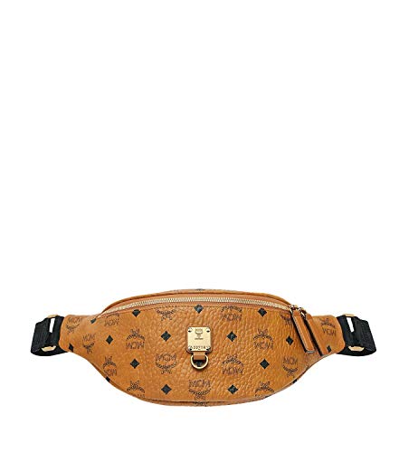 Preisvergleich Produktbild MCM Gürteltasche Fursten Visetos SML Cognac