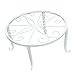 Produktbild ounona Halterung für Blumentopf Ständer Indoor Outdoor Metall Blumentopf Ständer 24 x 24 x 13 cm (weiß)