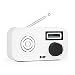 Produktbild auna Micro-DAB  Mini-Radio  Radiowecker  DAB / DAB+ / UKW - Radio  automatischer Sendersuchlauf  20 Senderspeicherplätze  LCD-Display  DLS-Text  Wecker mit 2 Alarmen  Snooze  Netz- / Battarie-Betrieb  Kopfhöreranschluss  tragbar  weiß